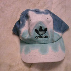 Adidas - 2 tone blue tie dye  6 panel men's adjustable baseball cap - NWT